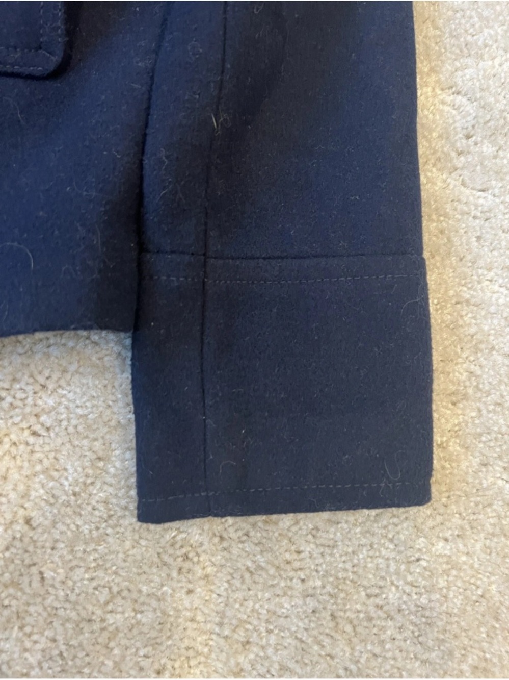 Old Navy women’s Dark Navy Double-Breasted Peacoat - Picture 5 of 6